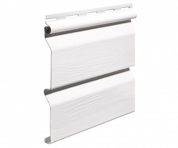 Сайдинг FINEBER STANDART белый. Отделка под брус.