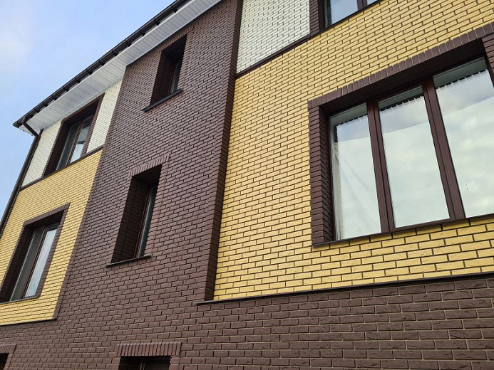 Кирпич Баварский, песочный для наружной отделки дома от FINEBER