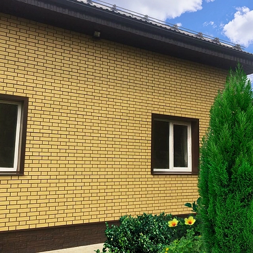 Кирпич KLINKER, желтый для наружной отделки дома от FINEBER