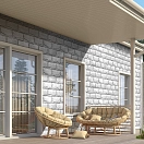 БЛОК, светло-серый для наружной отделки дома от FINEBER